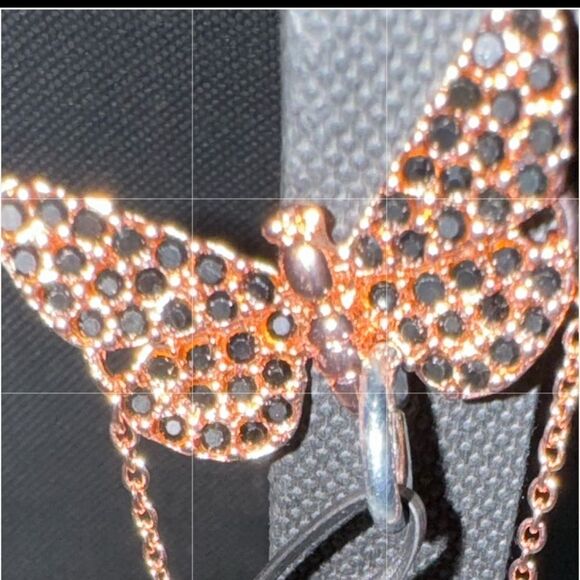 WOMENS NEW ROSEGOLD BUTTERFLY BRACELET - Picture 3 of 3